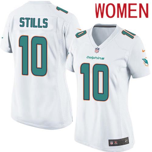 Women Miami Dolphins #10 Kenny Stills Nike White Game NFL Jersey